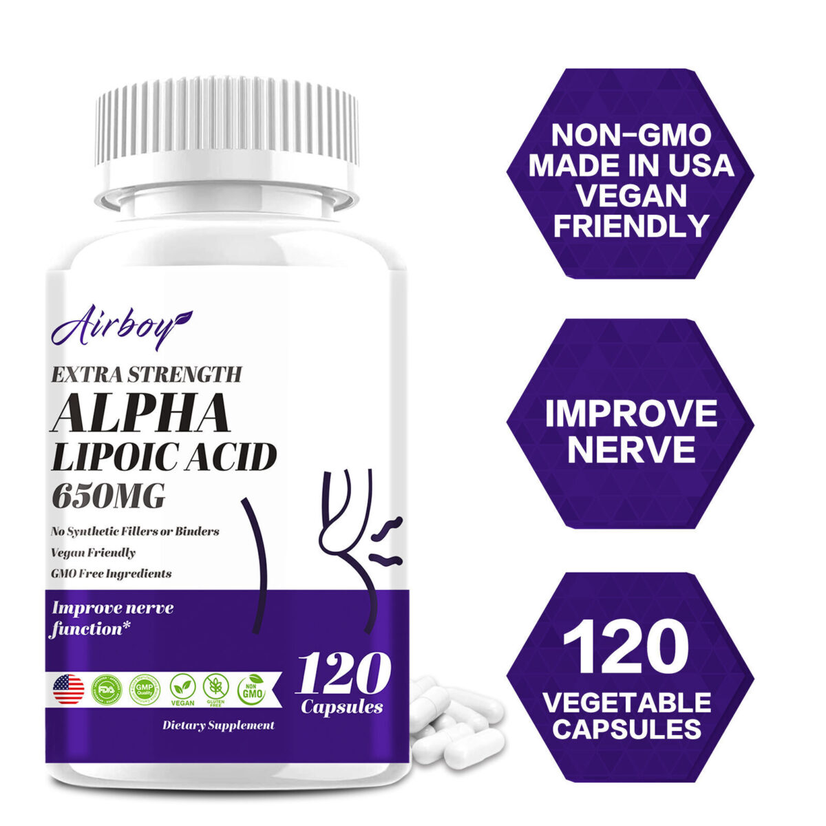 Alpha-Liponsäure 650 mg - Herzgesundheit, reduziert Entzündungen