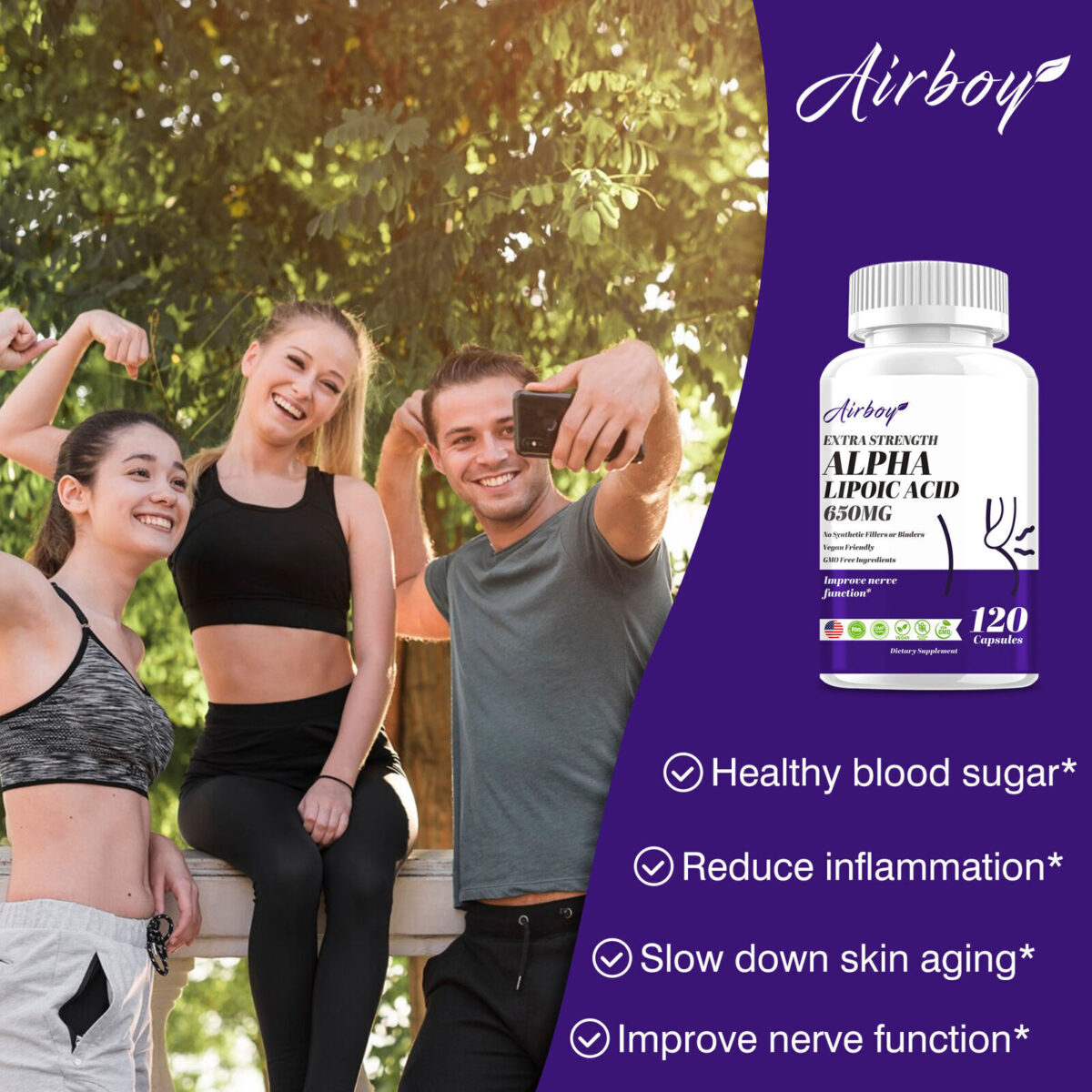 Alpha-Liponsäure 650 mg - Herzgesundheit, reduziert Entzündungen
