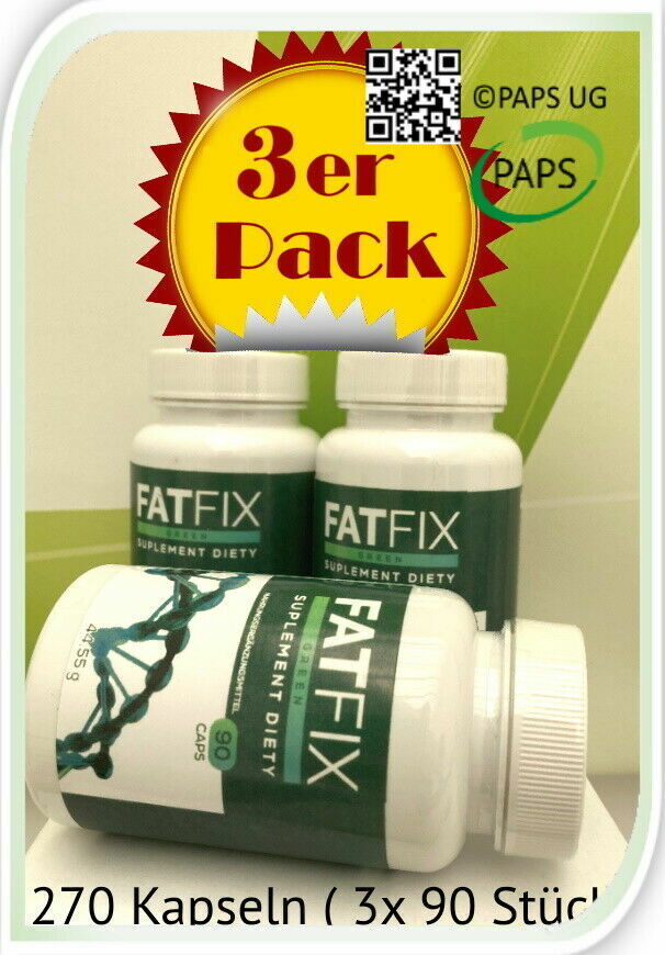 FatFix 270 Kapseln (3x 90 Stück) XXL Packung - Keto