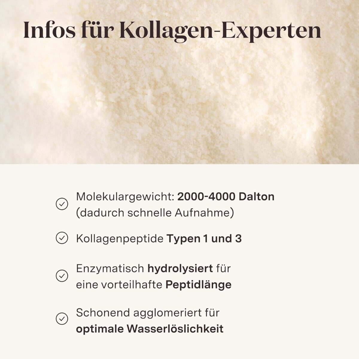 Glow25 Bioaktives Kollagen Hydrolysat Pulver - 500g