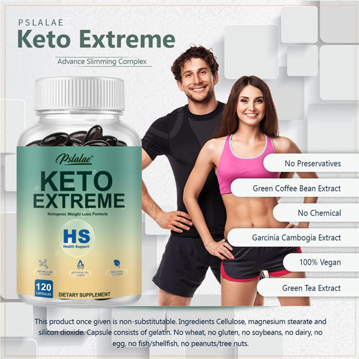 Keto Extreme Kapseln - Abnehmen, Appetitzügler, Anti-Aging, Fatburner