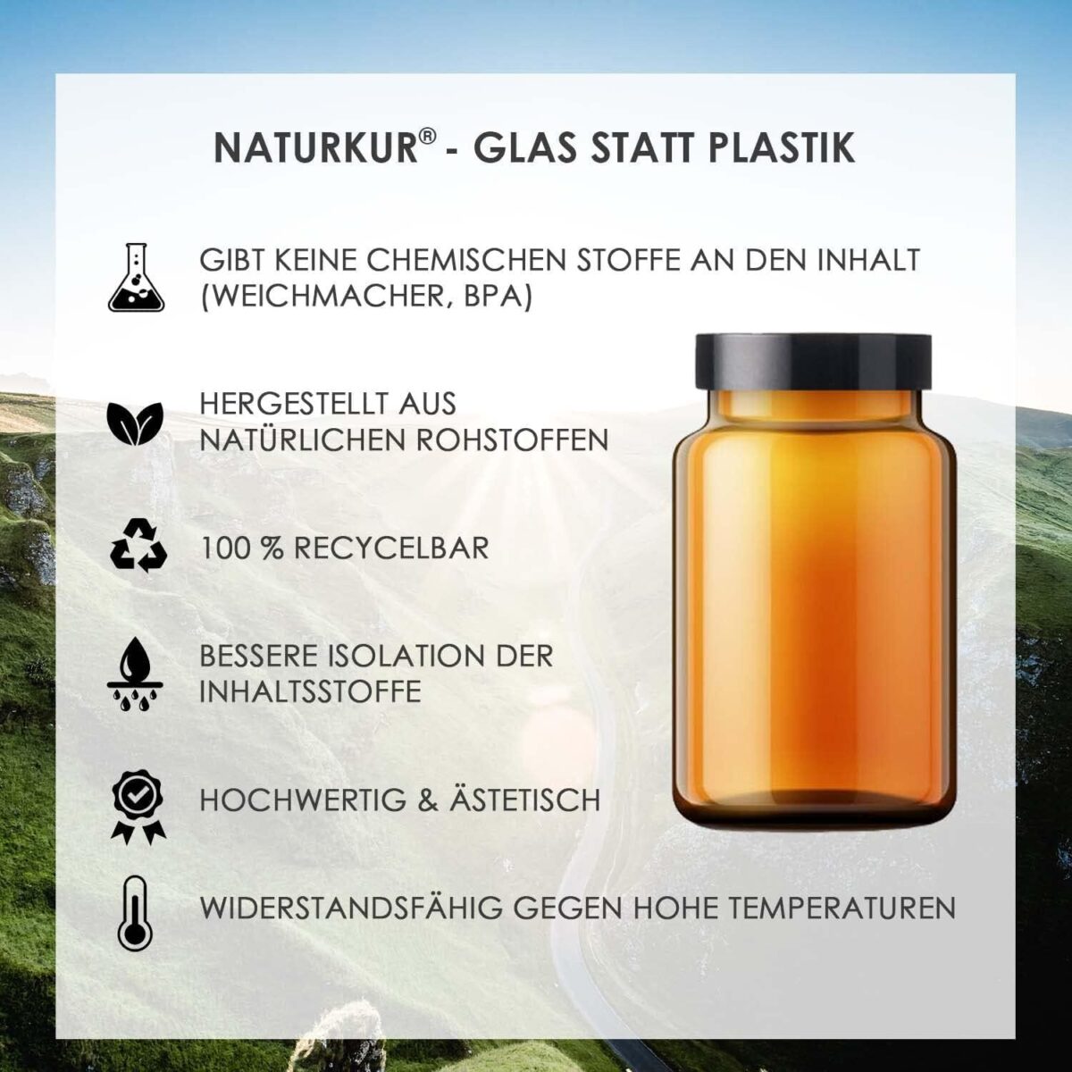 PEA Ultramikronisiert 600mg Portion - 240 Kapseln Apothekerglas Palmitoylethanol