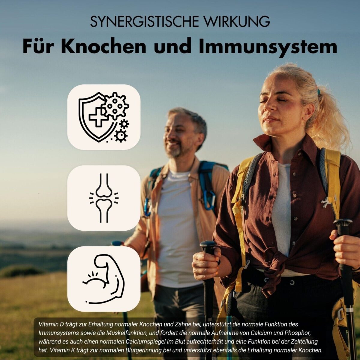 Vitamin D3 K2 20000 IE + 200mcg - 210 Kapseln - 100% rein, geprüft, zertifiziert