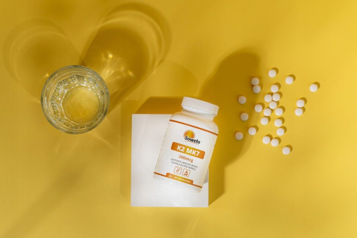 Vitamin K2 MK7 200 mcg Tabletten – Hochdosiert & Bioverfügbar – Sowelo