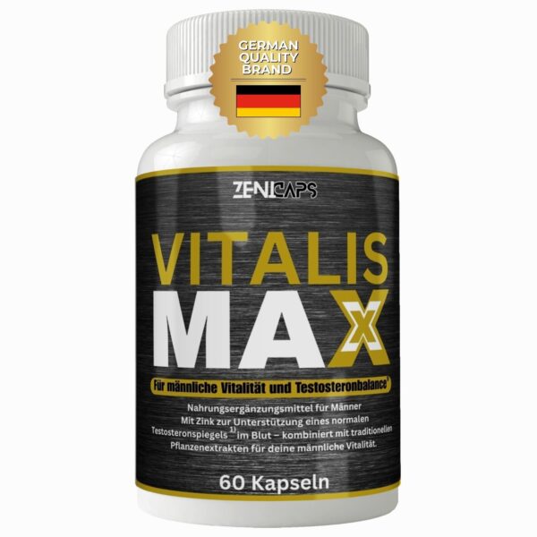 ZENICAPS Vitalis Max Kapseln | Kraft für den aktiven Mann | Einfache Anwendung
