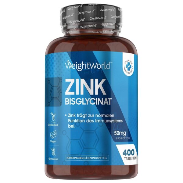 Zink Tabletten - 365Stk - 25mg - Zink hochdosiert zum Stoffwechsel & Immunsystem